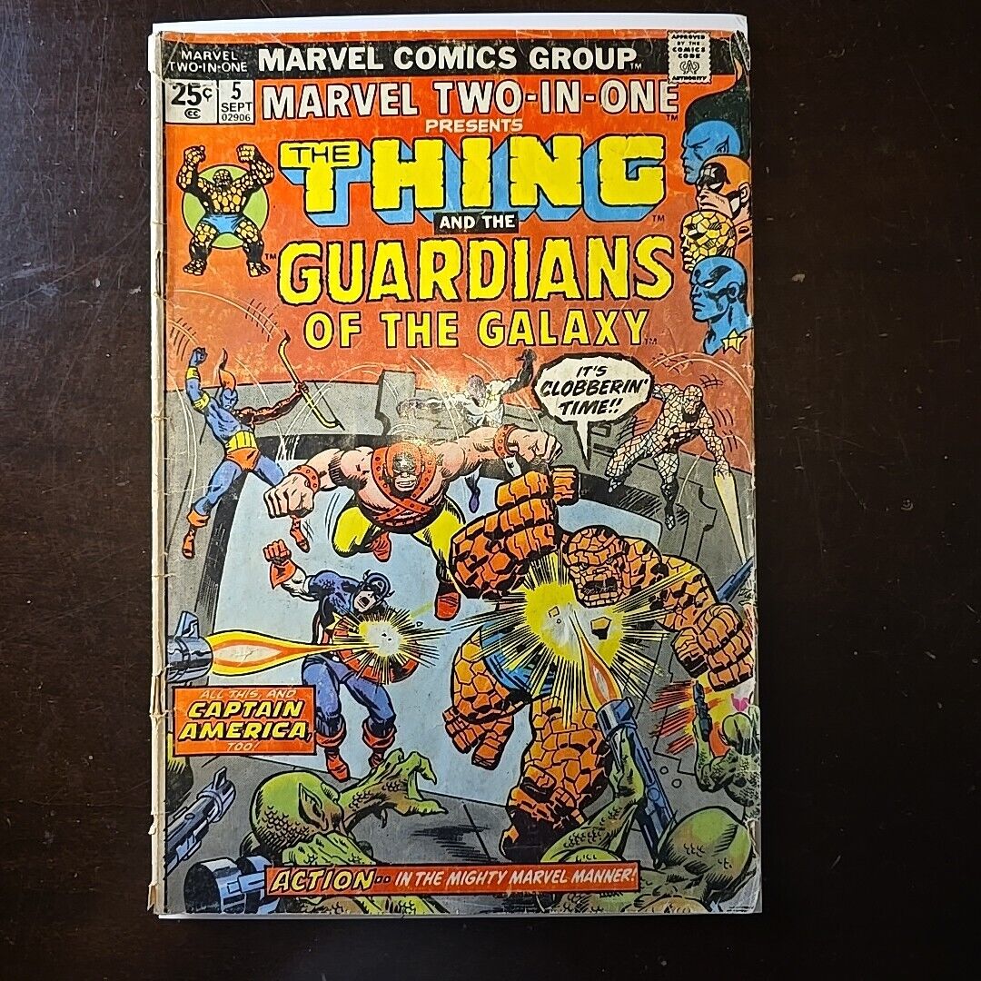 MARVEL TWO-IN-ONE #5 2ND GUARDIANS OF THE GALAXY BRONZE AGE 1974 Has MVS