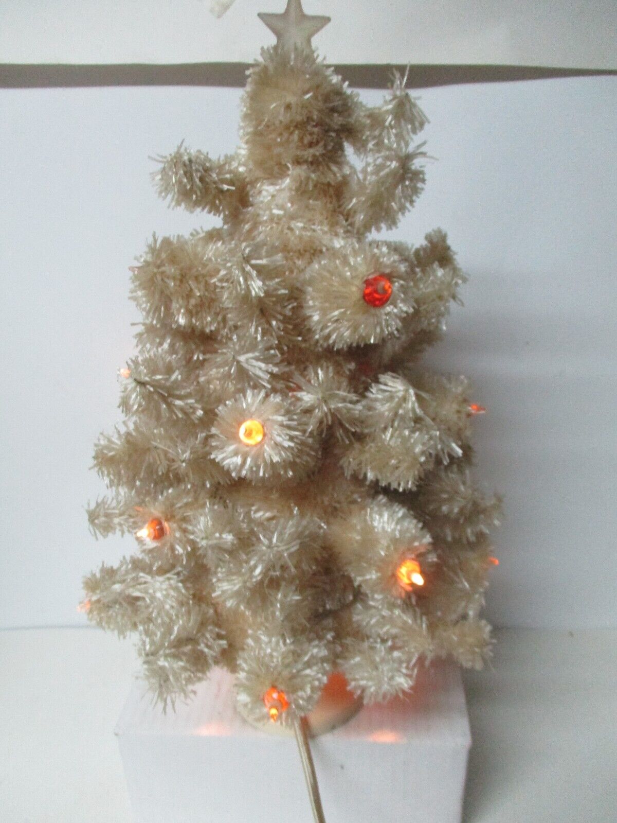 Vintage GLOLITE Lighted Christmas Tree - White Visca