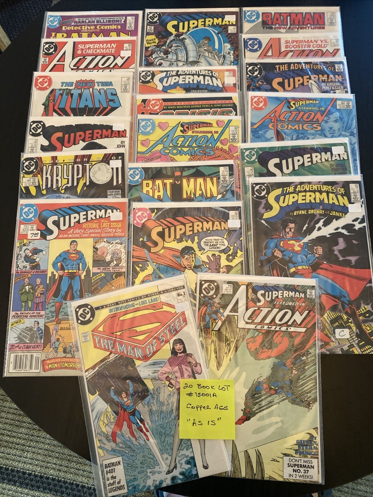 DC Comics Vintage 75c / 20 Book Lot. Various Titles. **Copper Age** Lot# 75001A.