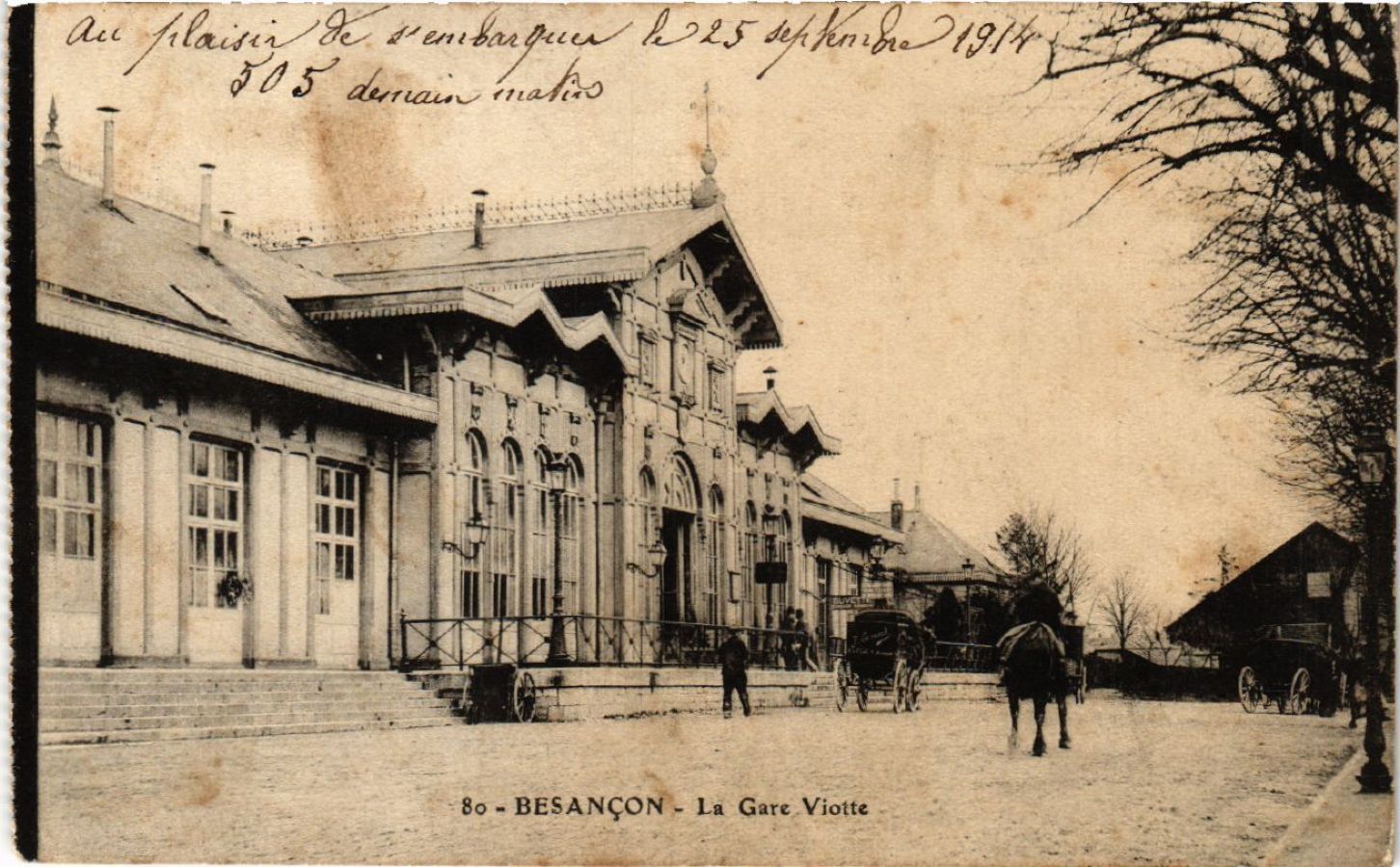 CPA AK BESANCON - La Gare Viotte (486964)