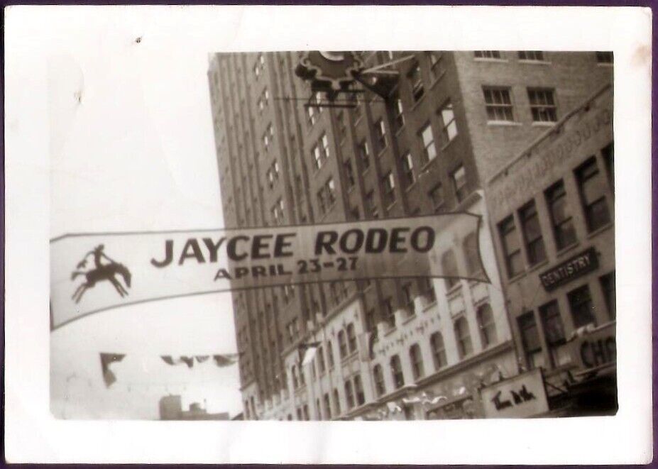 Vintage Photo Jaycee Rodeo San Antonio Texas