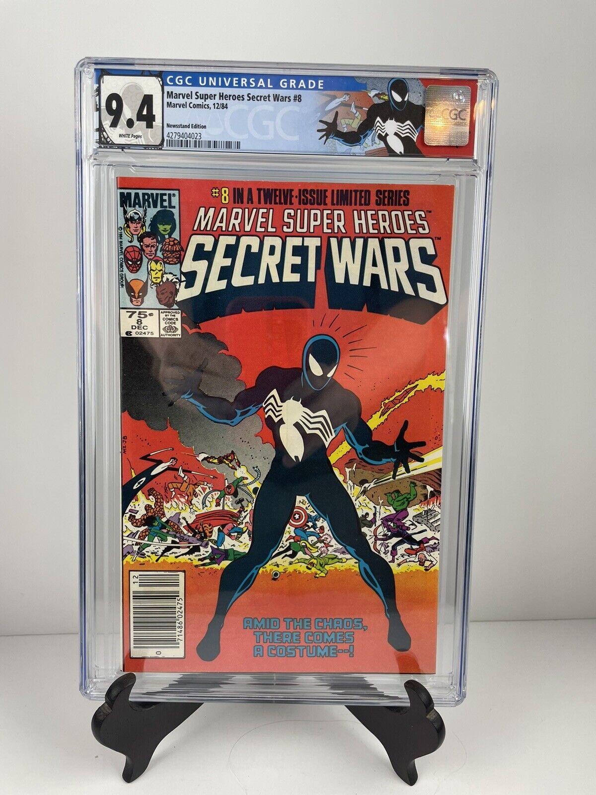 Marvel Super-Heroes Secret Wars #8 CGC 9.4 Newsstand 1st Spider-Man Black Suit