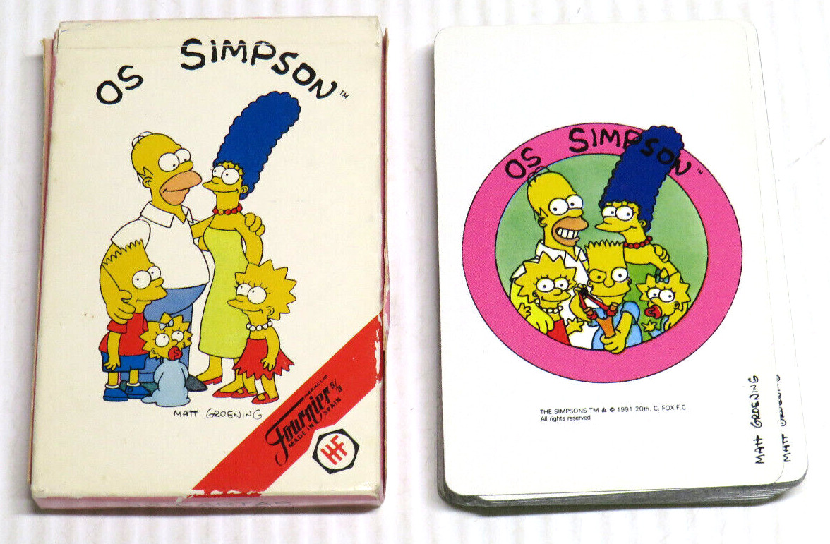 COMPLETE SET 1991 THE SIMPSONS \'OS SIMPSONS\' FOURNIER VITORIA PORTUGUESE CARDS