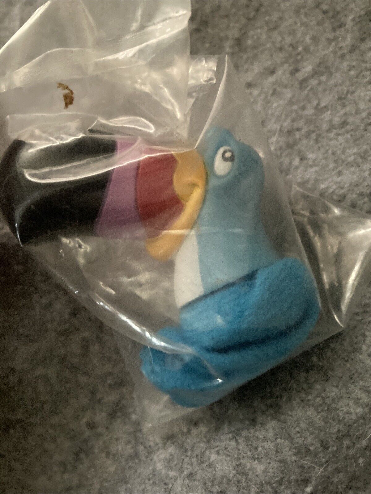 1990's KELLOGG'S FROOT LOOPS TOUCAN SAM FINGER PUPPET NEW IN THE BAG