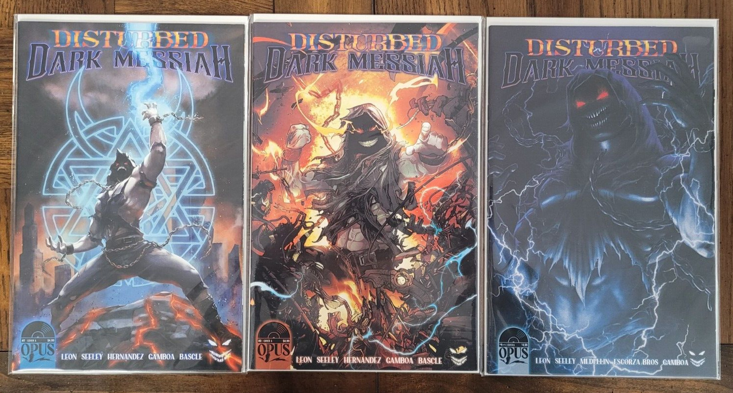 Disturbed: Dark Messiah 2-4 Opus Comic, 2022  Tim Seeley NEW