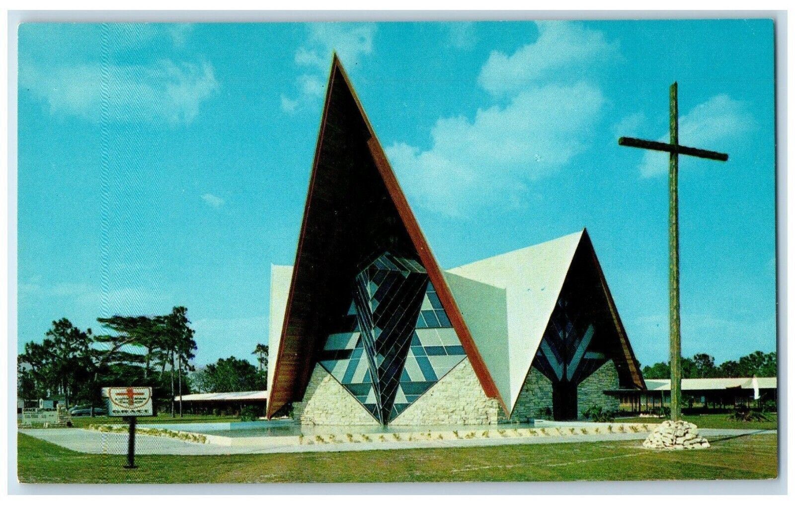 c1960\'s Grace Lutheran Church St. Petersburg Florida FL Vintage Postcard