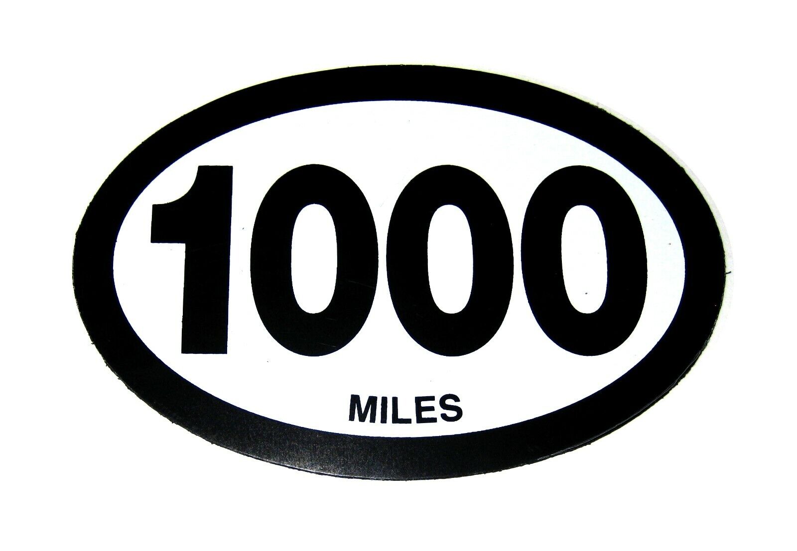 1000 MILES MAGNET Running Challenge Oval Run Jogging Hiking Car Decal Bumper