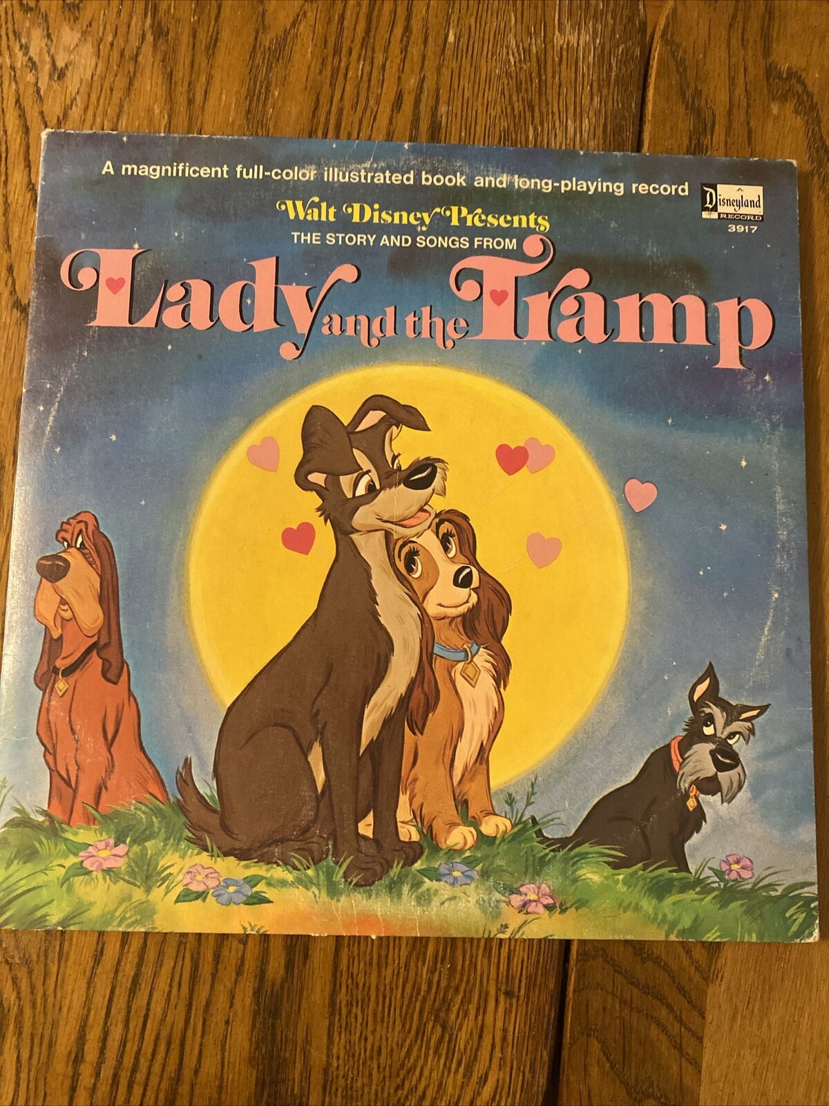 Vintage 1969 Disney Lady And Thr tramp Album And Booklet 