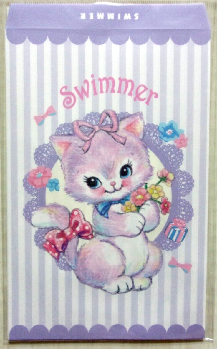 SWIMMER / Flower Cat Animal Paper Gift Bag / Made in Japan S&C