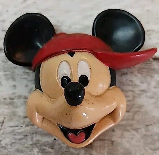 *Vintage* Disney Parks - MICKEY MOUSE FACE 3D MAGNET 2” X 2” Year 2009