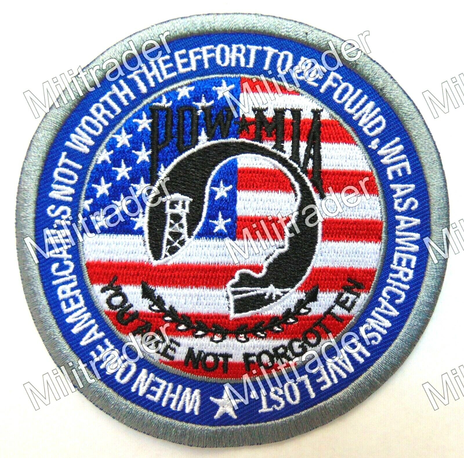 United States US America POW MIA You Are Not Forgotten Patch