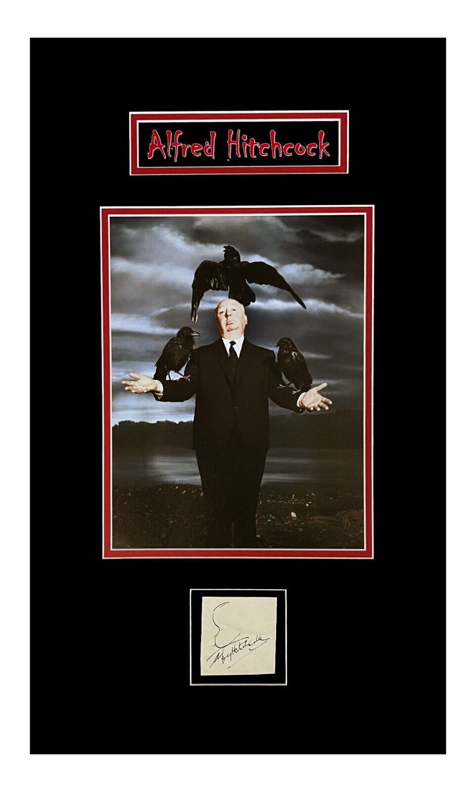 Alfred Hitchcock Autograph Cut Museum Framed Ready to Display