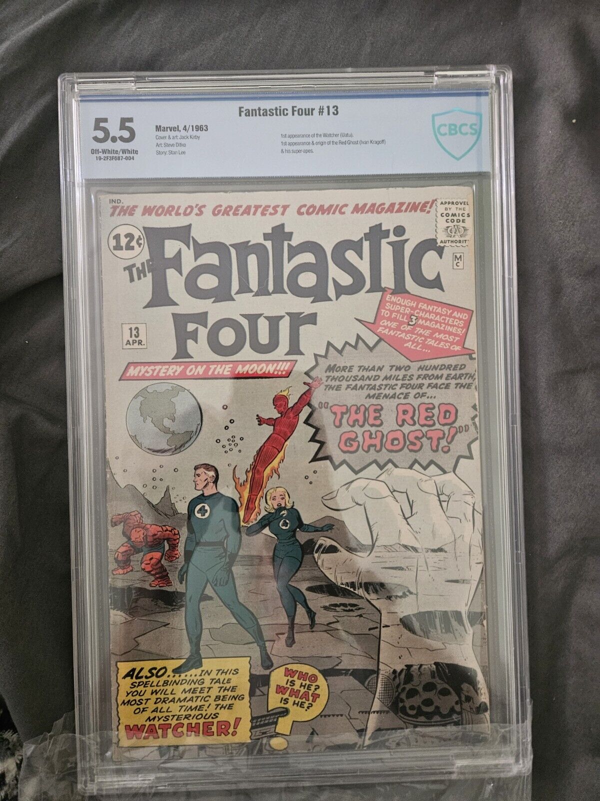 Fantastic  Four  13 Cbcs 5.5  1st Appearance  Of  THE WATCHER