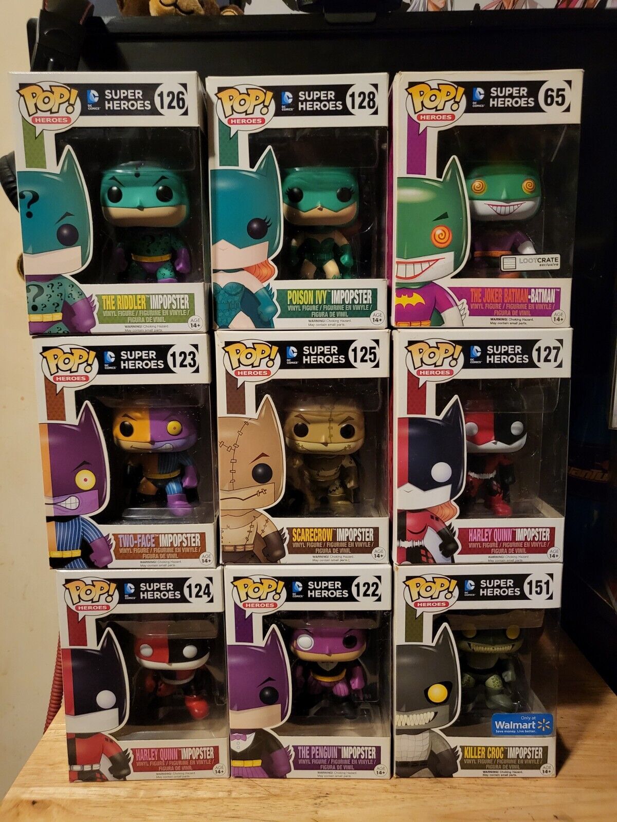 Funko Pop Batman Imposters Lot ( Set Of 9)