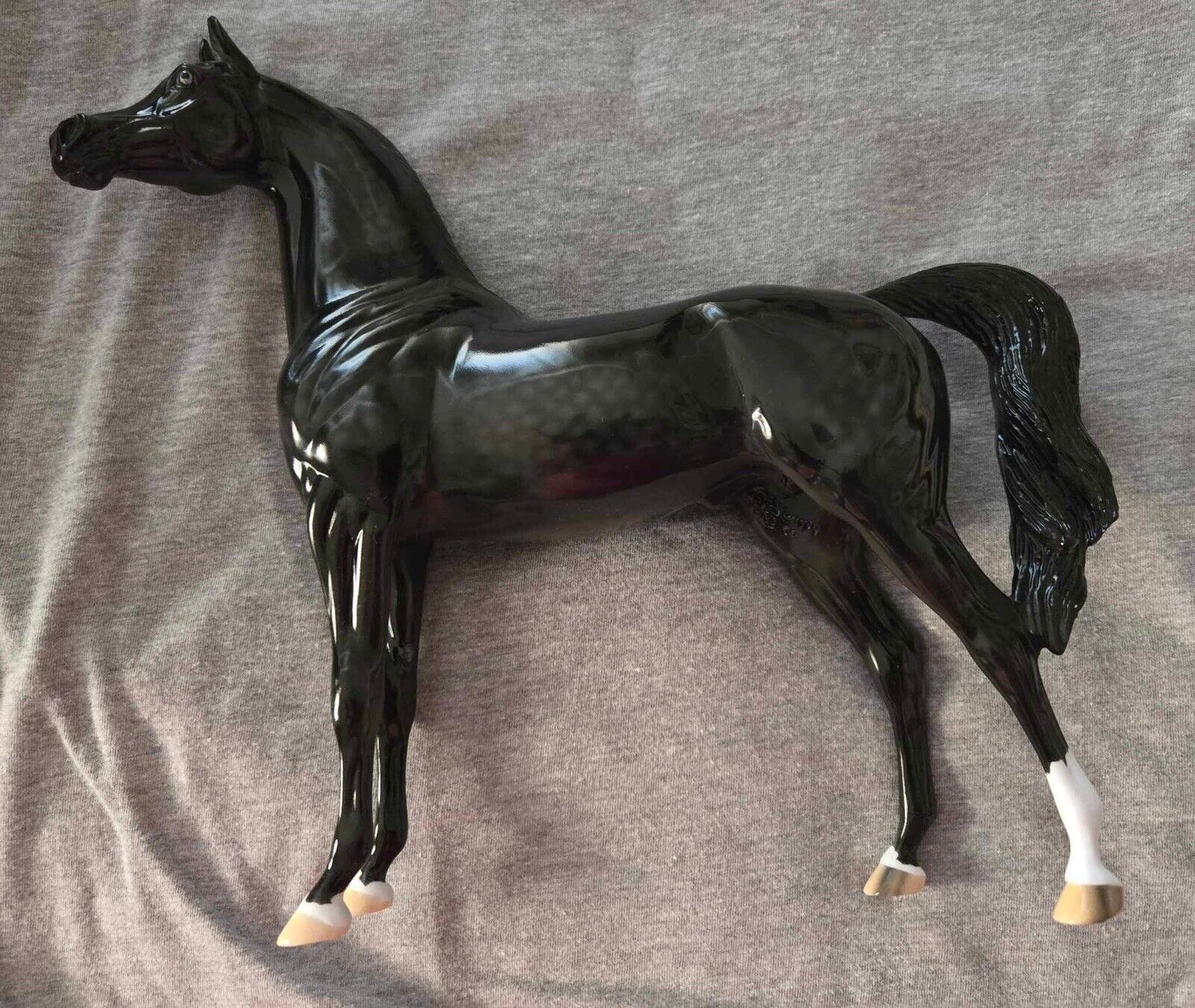 Peter Stone Design A Horse Black Arabian Stallion GLOSSY