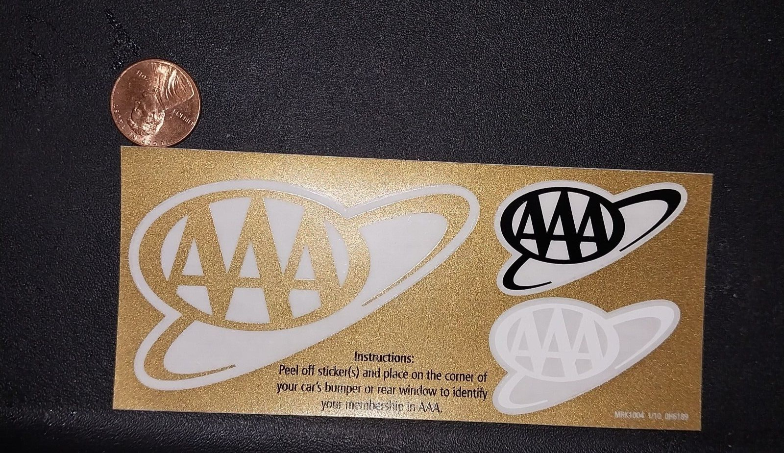VINTAGE GOLD AAA Sticker / Decal  RACING ORIGINAL old stock