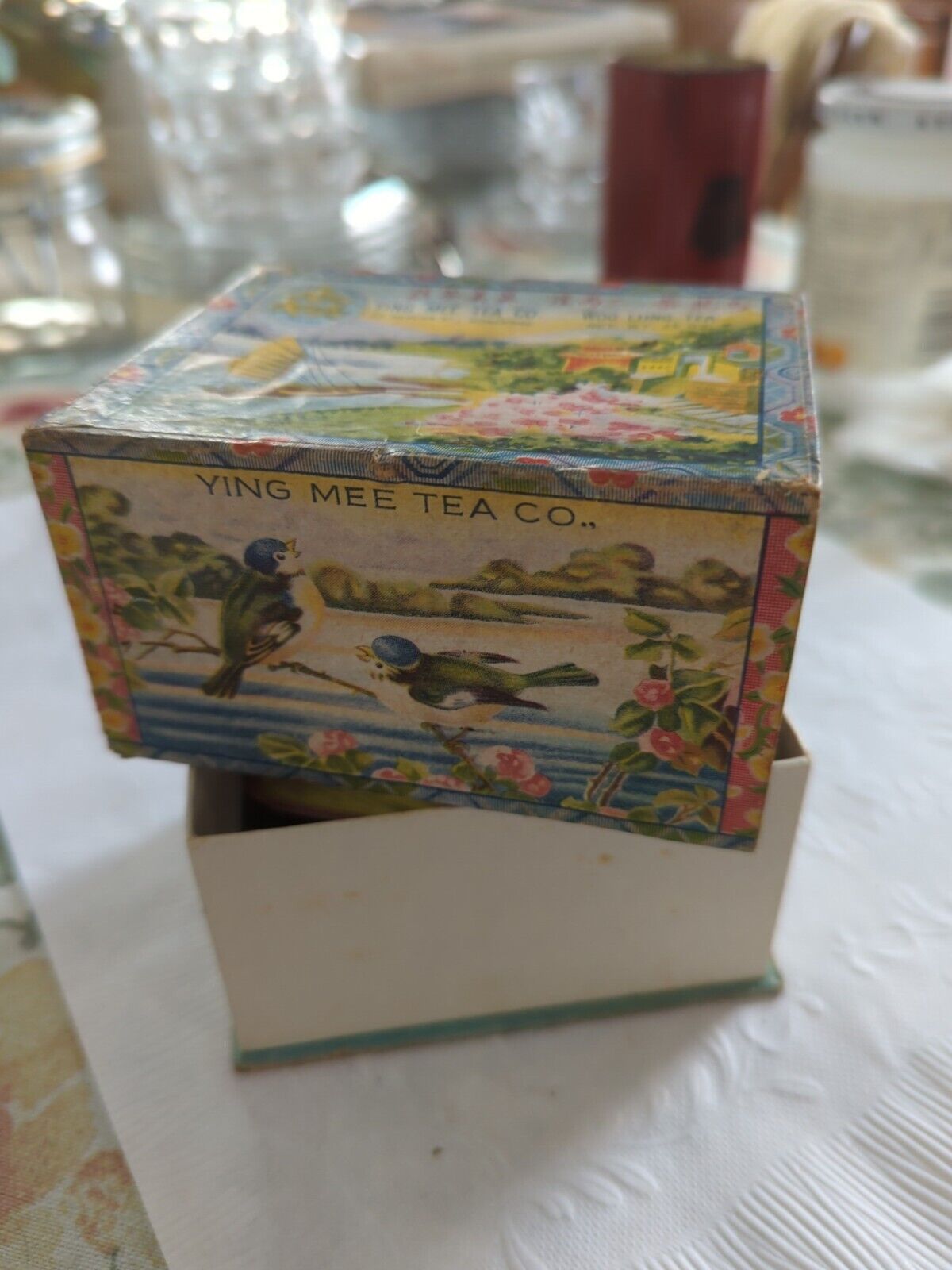 Vintage Cardboard Teabog Box