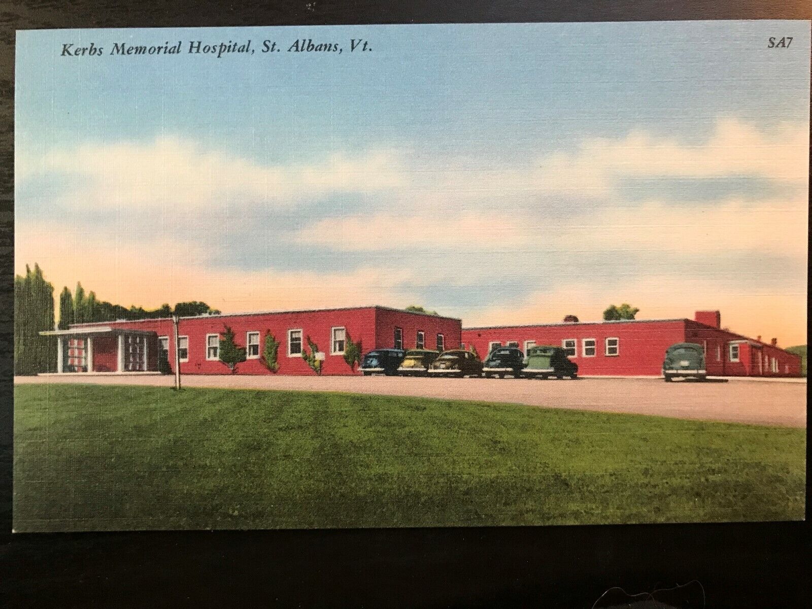 Vintage Postcard 1930-1945 Kerbs Memorial Hospital St. Albans Vermont