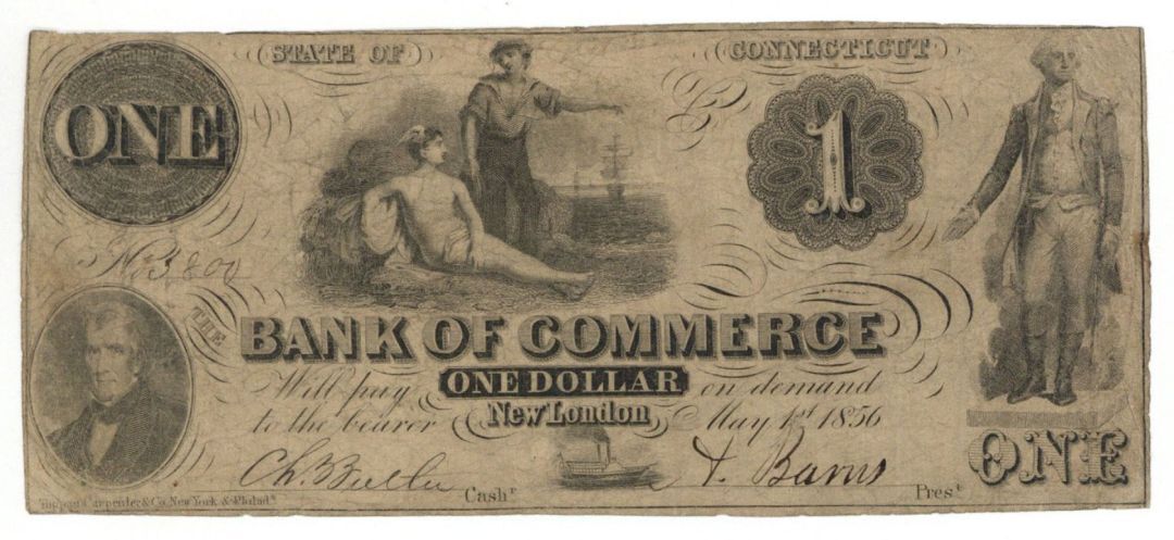 Bank of Commerce $1 - Obsolete Notes - Paper Money - US - Obsolete