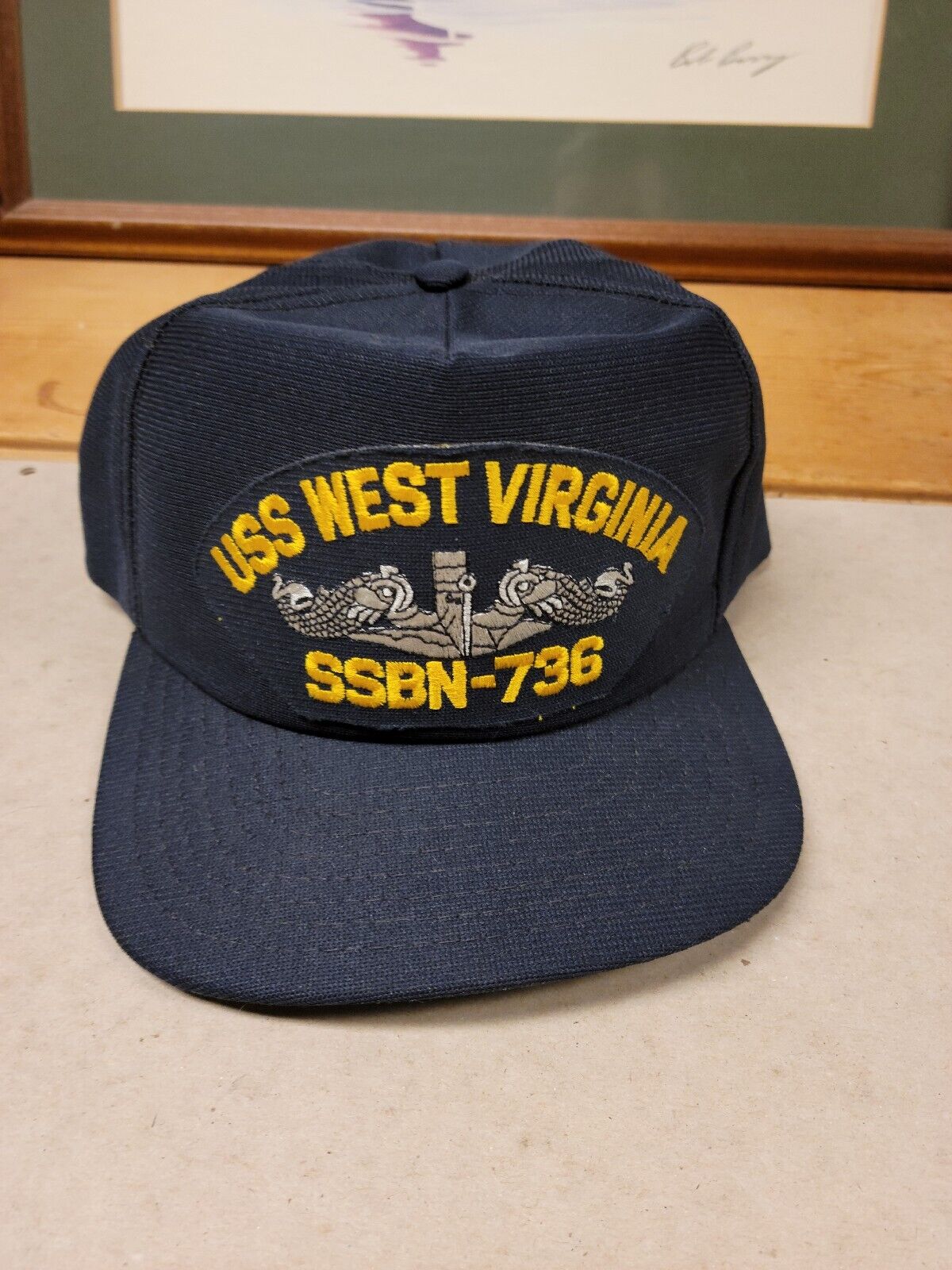 Vintage 1990s USS West Virginia Submarine SSBN 736 Crewman Owned Navy US MADE