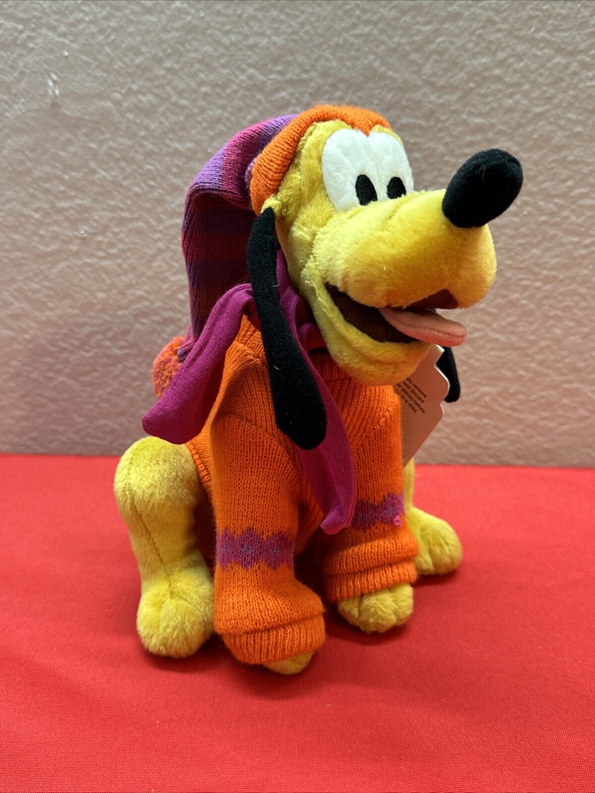 Disney Store Sweater Pluto NWT Rare Vintage Plush Winter Holiday
