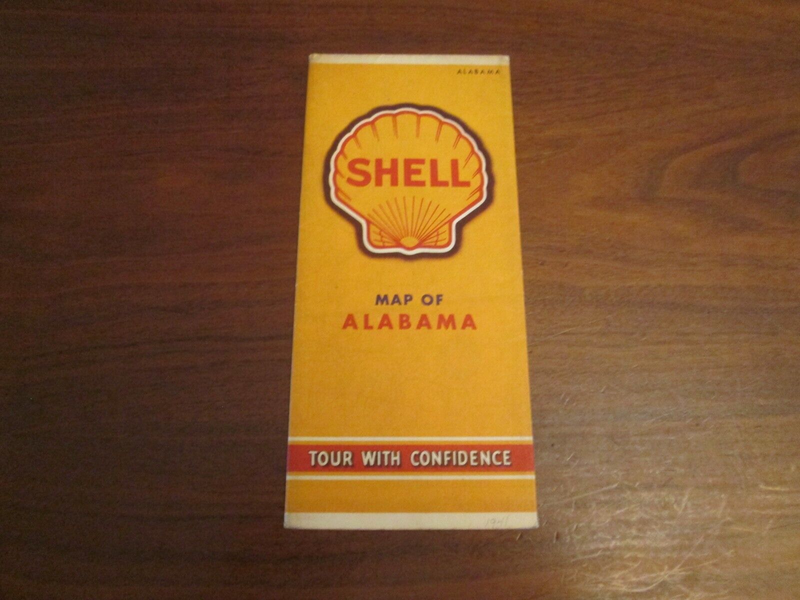 Vintage 1941 Shell Oil Co. Road Map: Alabama