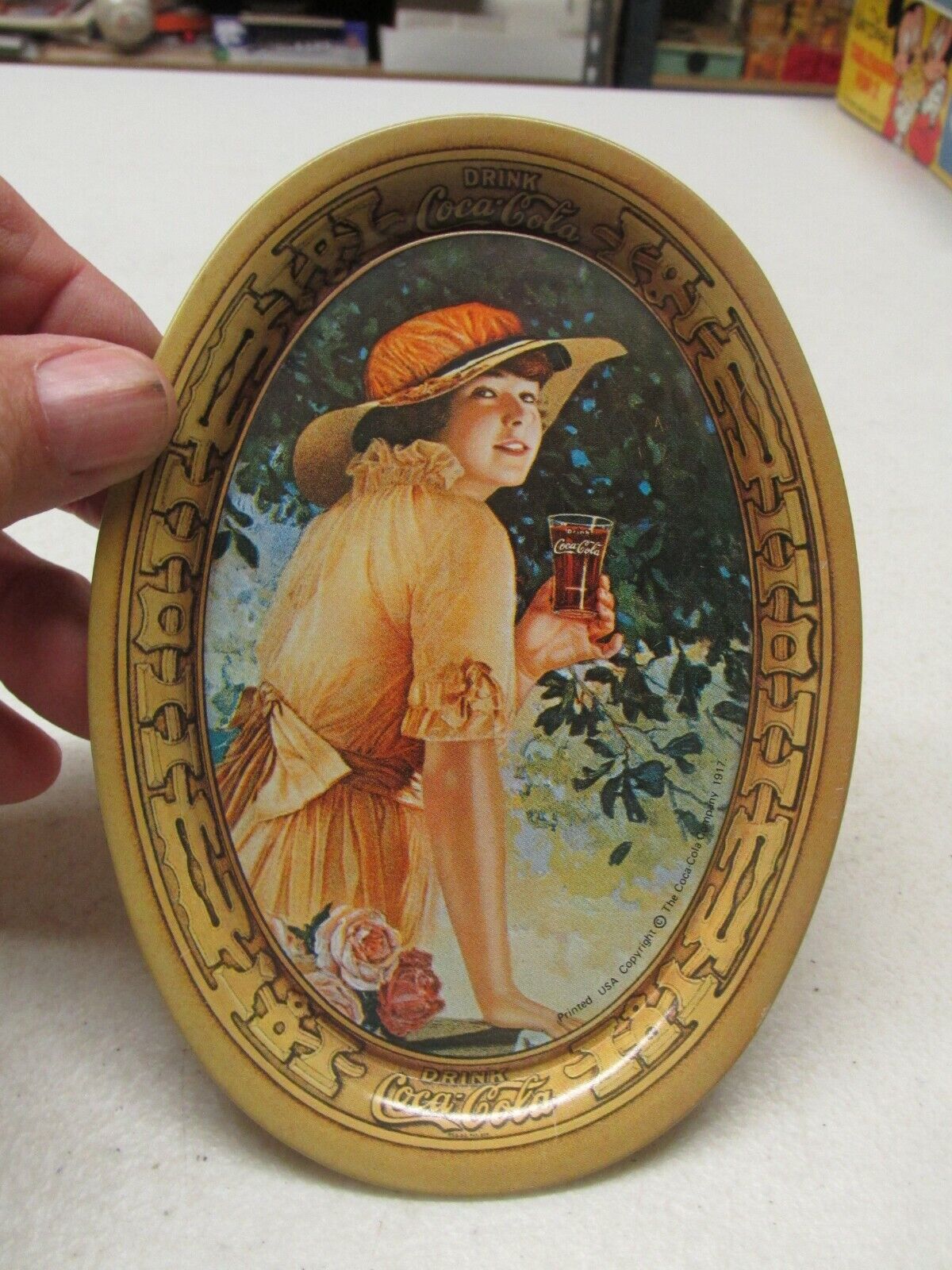 REPRODUCTION OF 1917 COCA COLA TIP TRAY