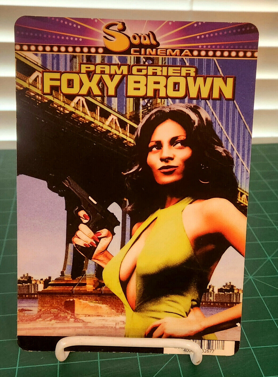 FOXY BROWN - Blockbuster DVD Backer Card - Blaxploitation - Pam Grier