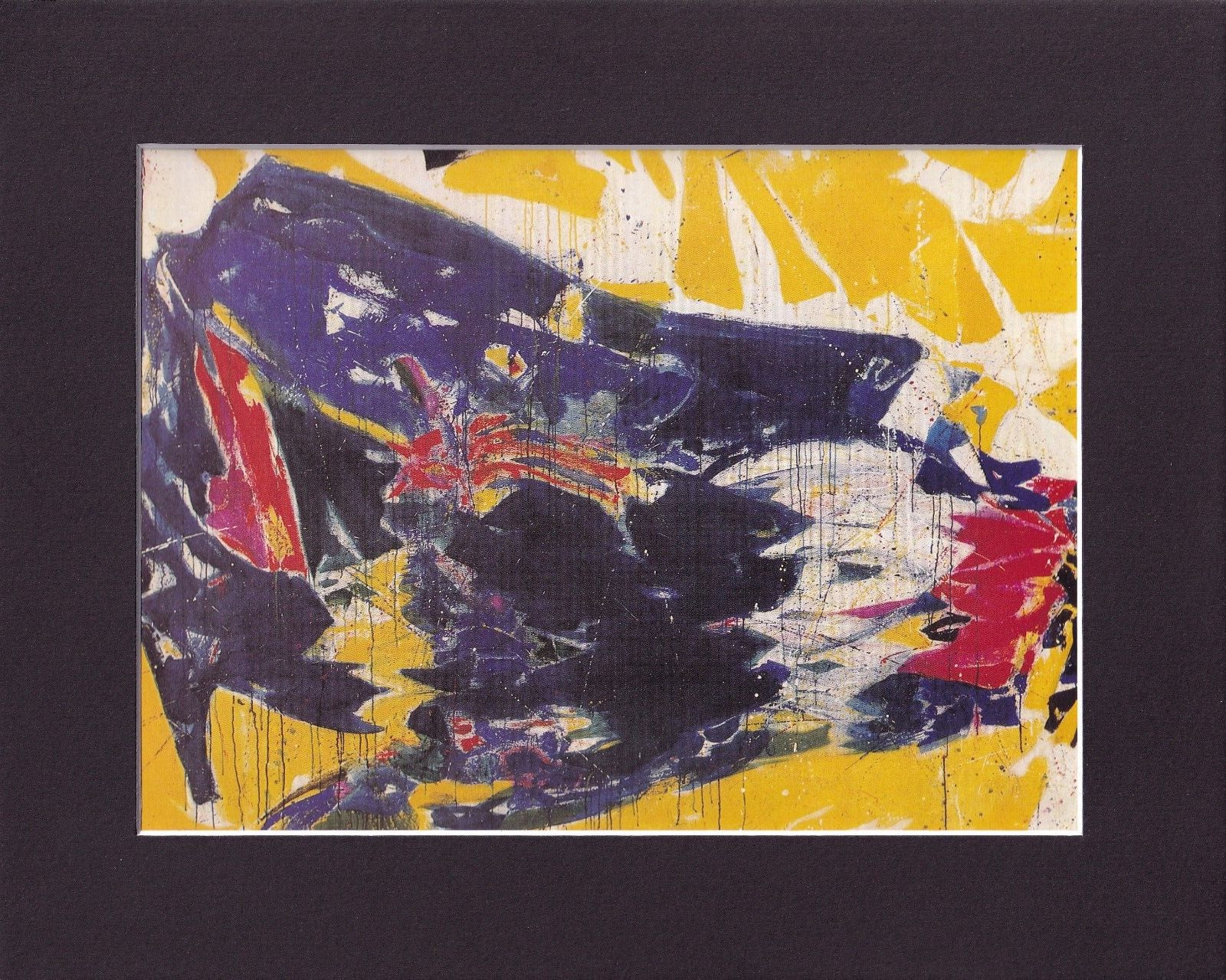 8X10 Matted Print Art Classic Picture: Sam Francis, 1959 Untitled