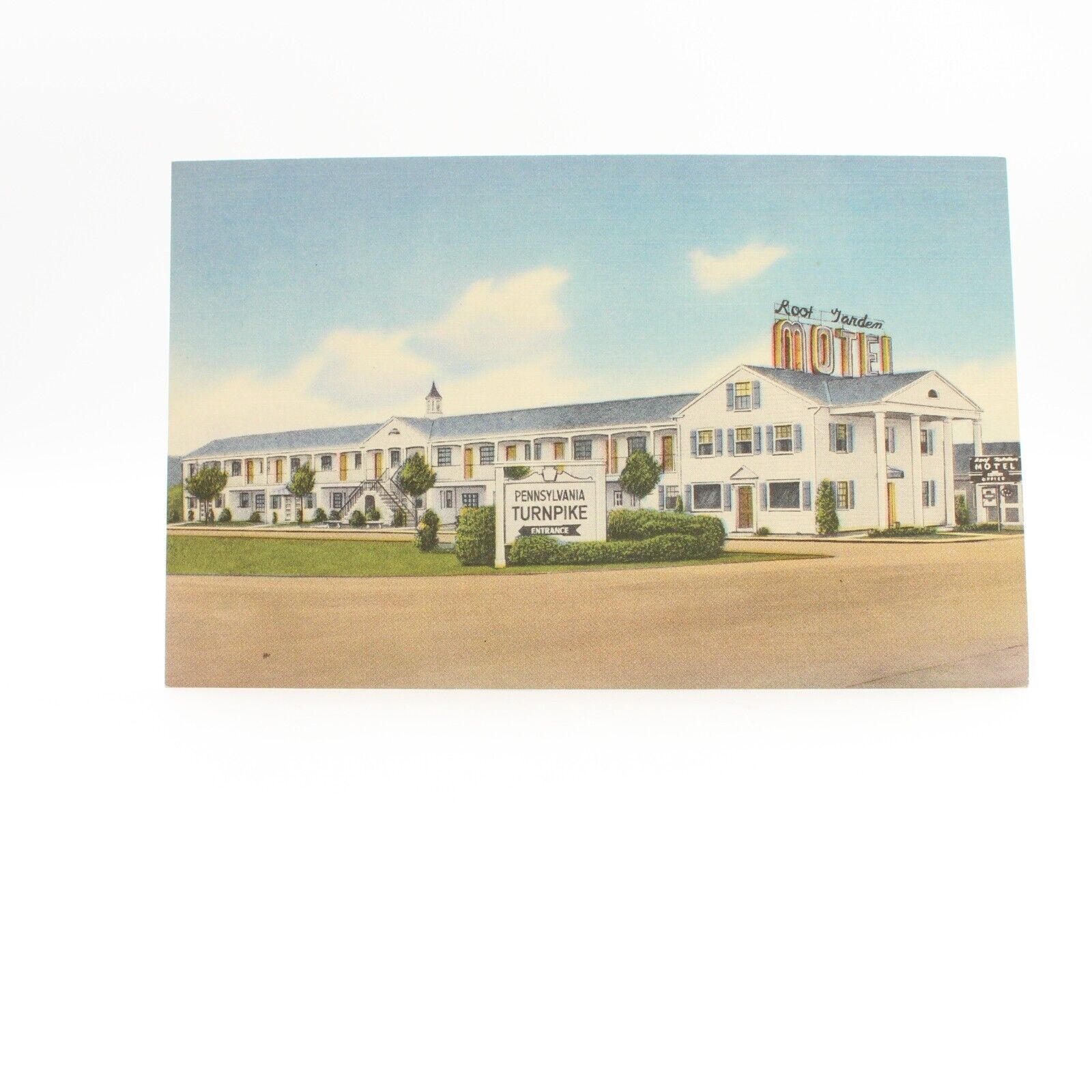 Somerset PA-Pennsylvania, Roof Garden Motel, Linen Postcard Unposted
