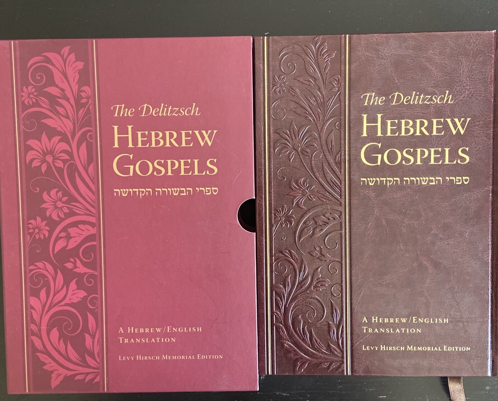 The Delitzsch Hebrew Gospels /English Translation Levy Hirsch -Imitation Leather