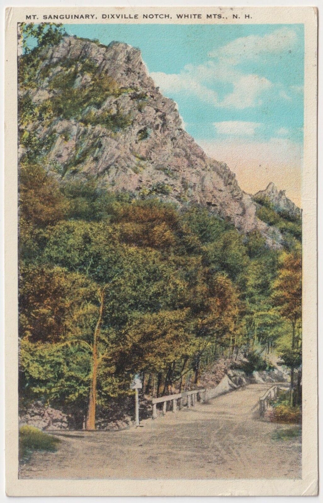 Mt. Sanguinary, Dixville Notch, White Mountains, N.H. - 1930 Vintage Postcard