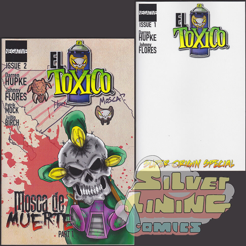 EL TOXICO #1 + #2 Set of Two SMALL PRESS Negative Comics EXCLUSIVE Indie Comics