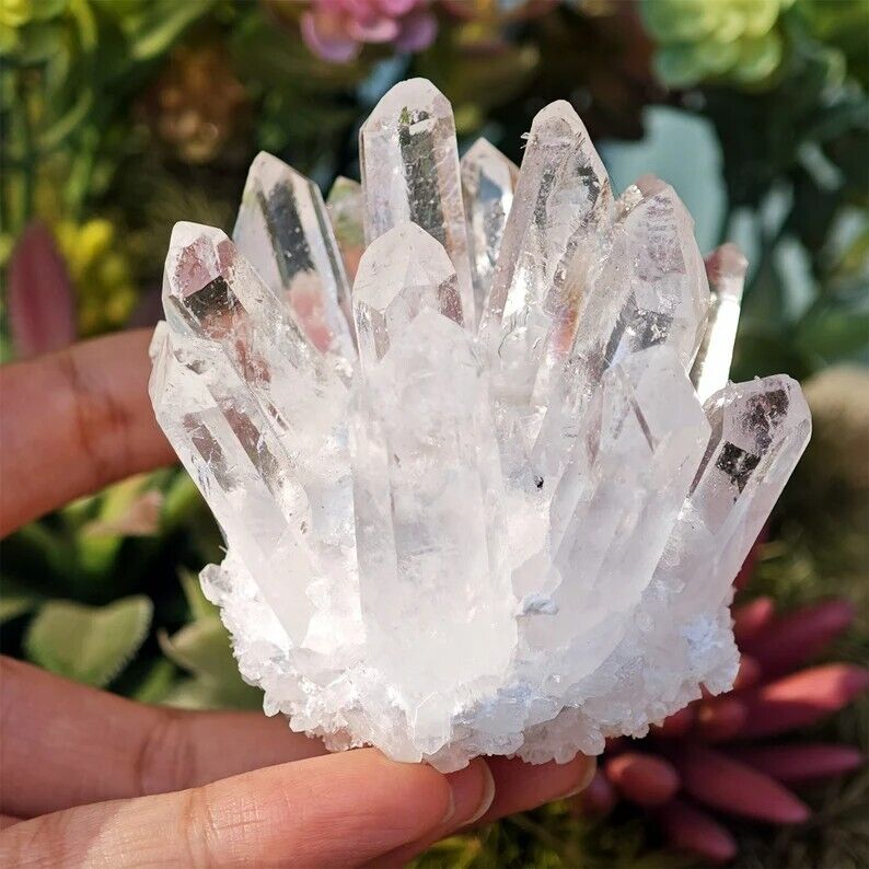 300G+ New Find Large Clear White Quartz Crystal Healing Cluster Mineral Rocks