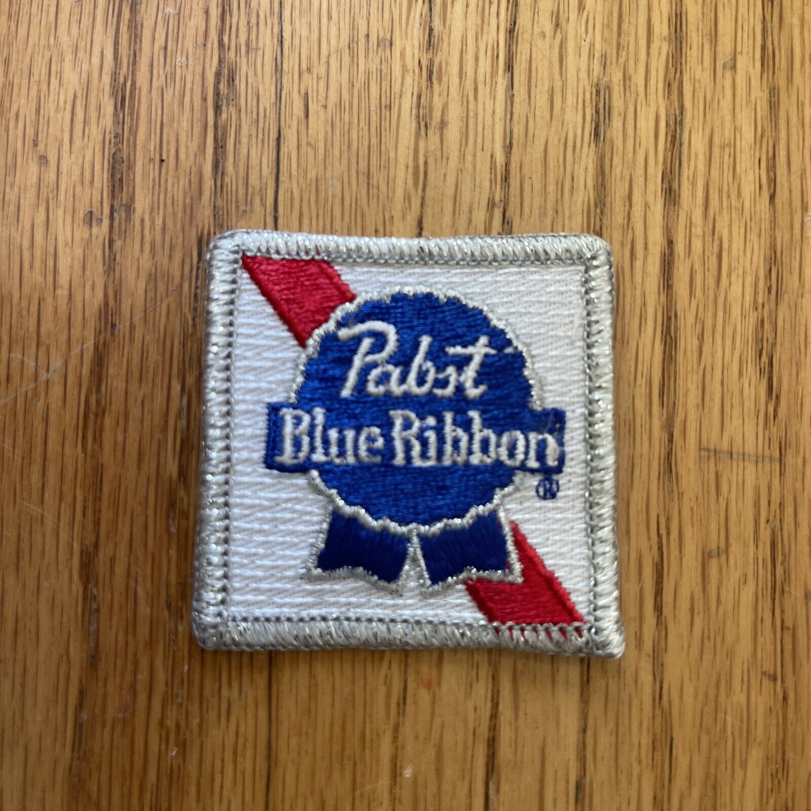 Vintage Pabst Blue Ribbon patch, sew on Pabst, Pabst Beer patch