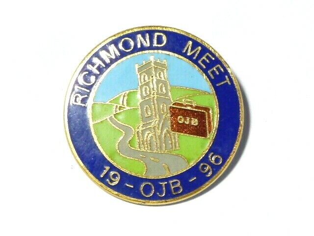 1996 Richmond Meet Cycling NORTH YORKSHIRE Enamel Badge #NYSD31