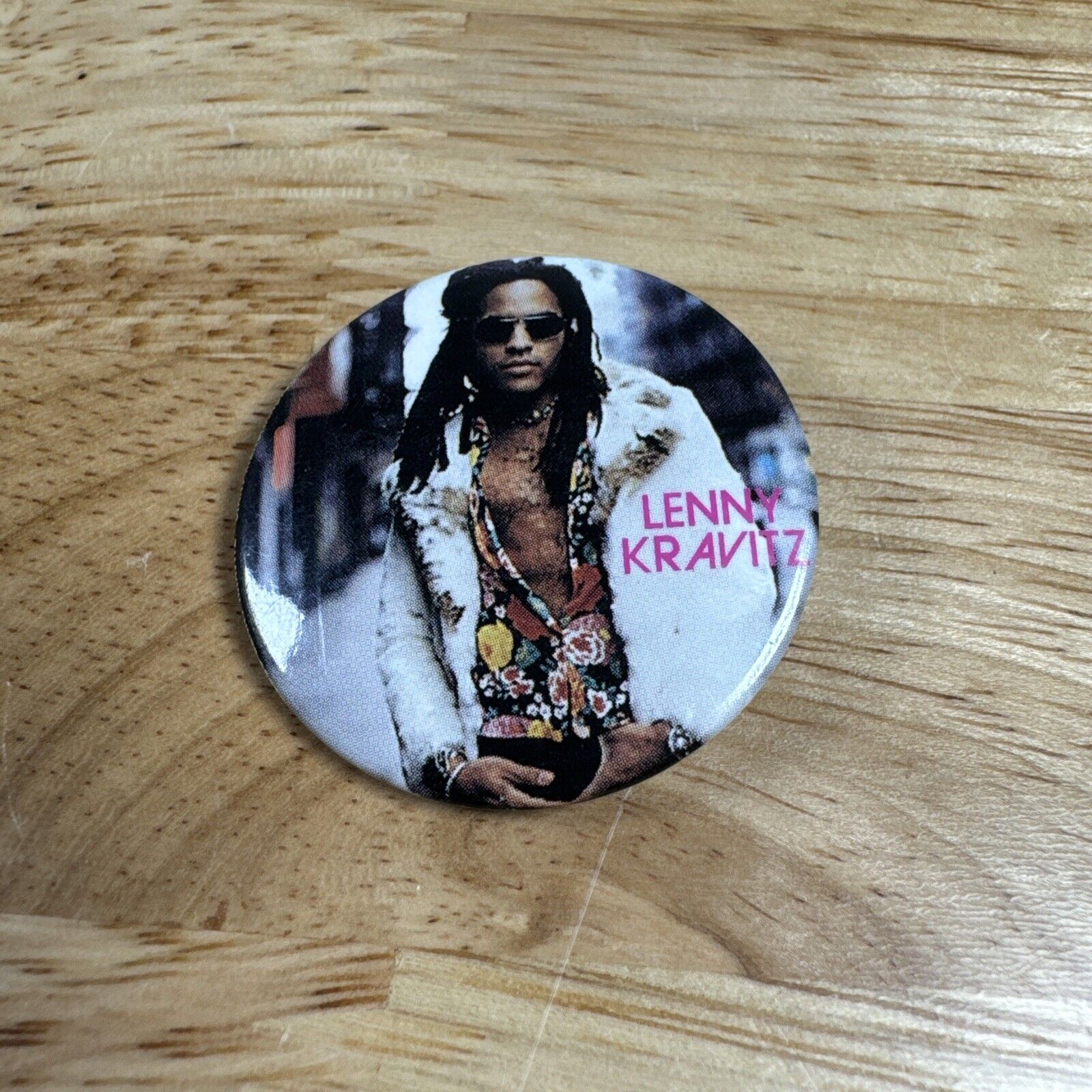 Vintage 1993 ~ Lenny Kravitz ~ Group Band Music Collectible Pin Pinback Button