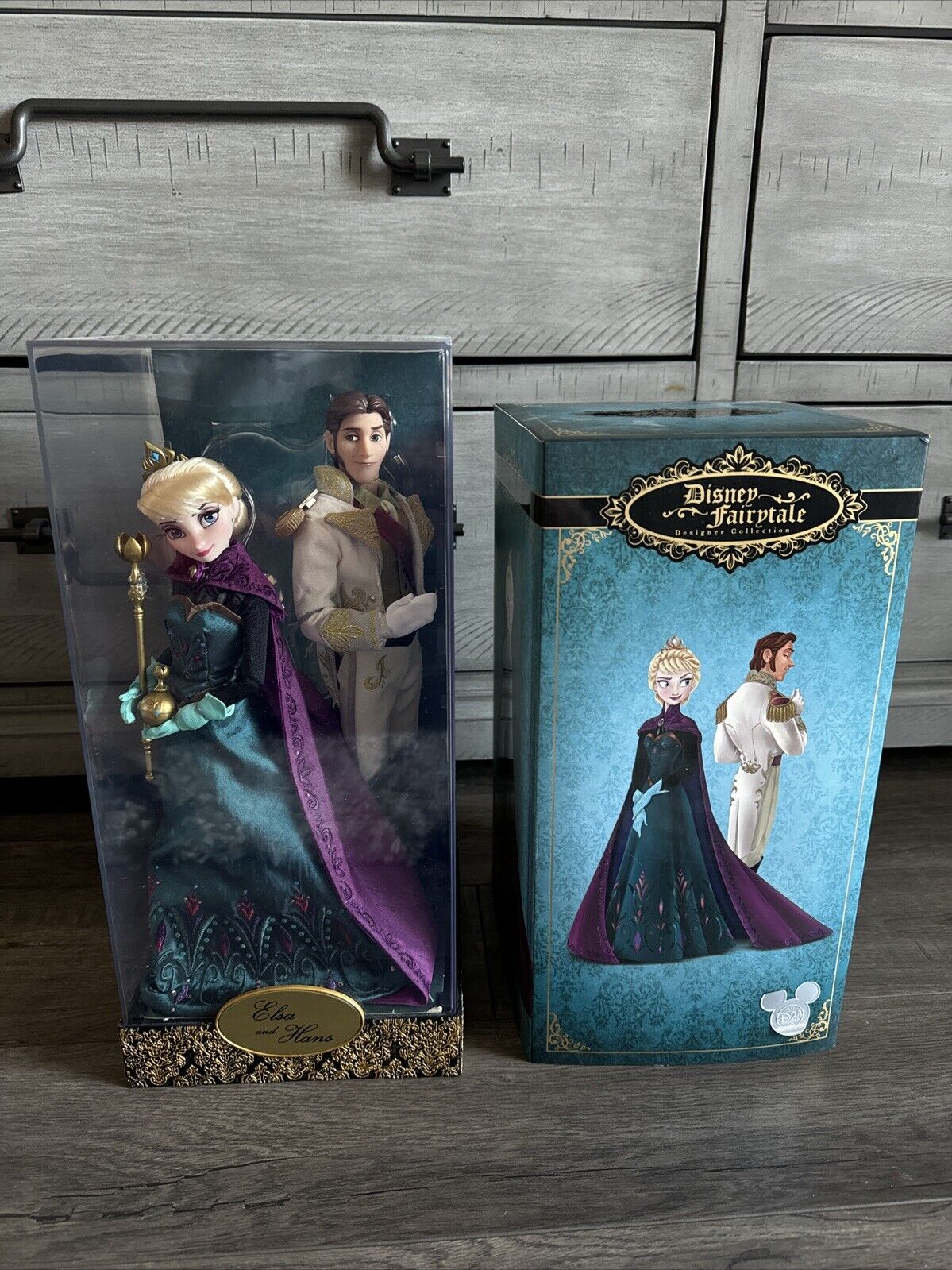 Disney D23 Expo 2015 Fairytale Designer Elsa and Hans Doll Frozen LE 0580/1023