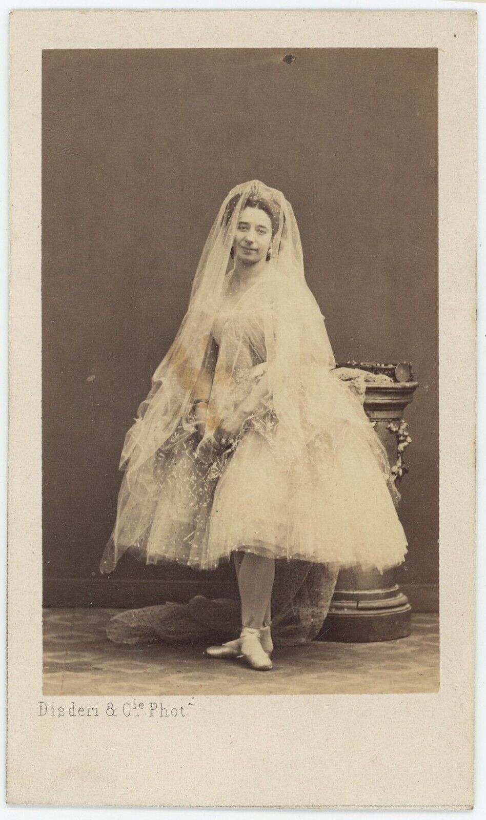 CDV circa 1865. Amalia Ferraris, dancer by Disdéri in Paris. Dance. Dance.