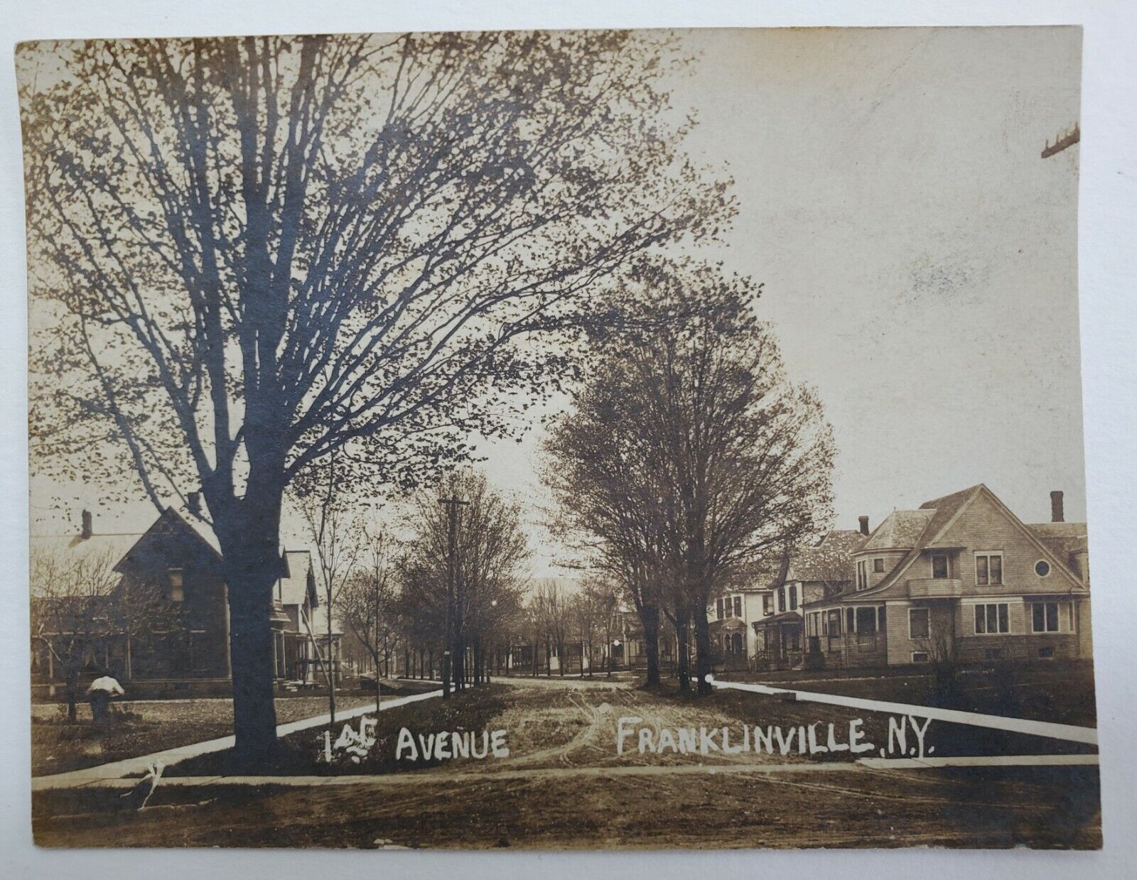 Franklinville, NY New York View of  1ST Avenue DB PD 1900s Antique Postcard P53