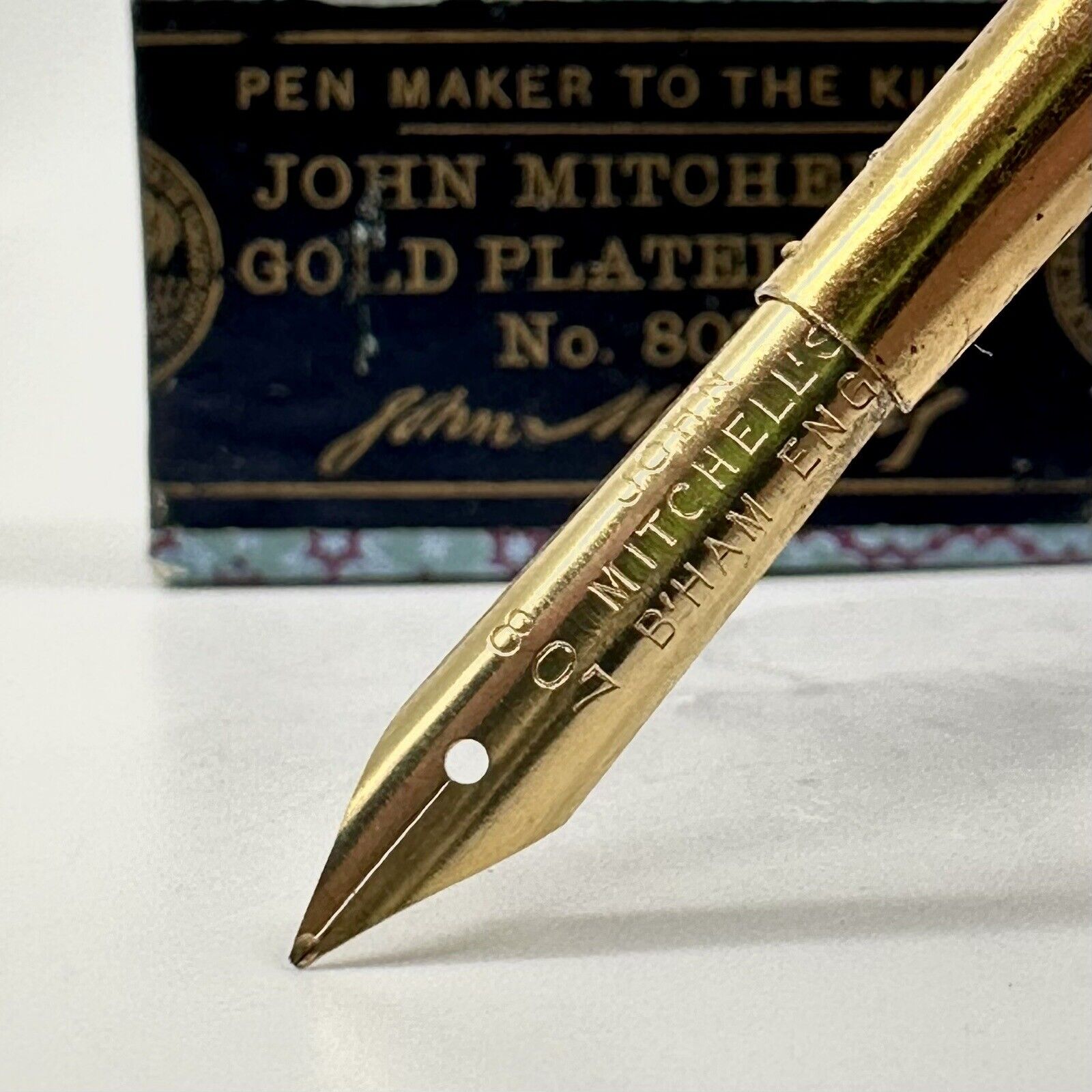 Vtg John Mitchell's 807 Fountain Pen Nib Vtg Calligraphy Dip Pen Nib