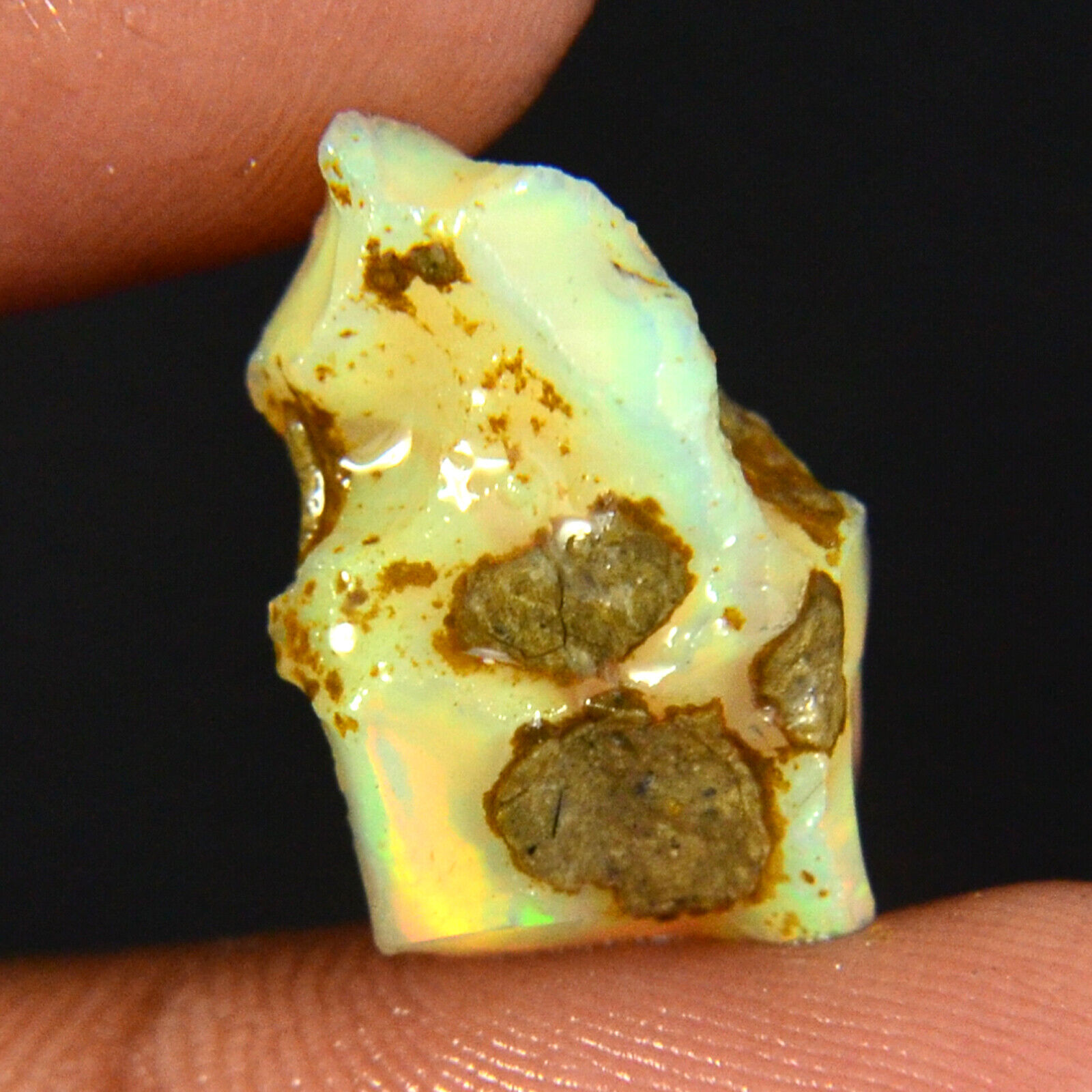 Welo Opal 8.15 Ct 100% Natural Fire Opal Ethiopian Opal Rough Specimen