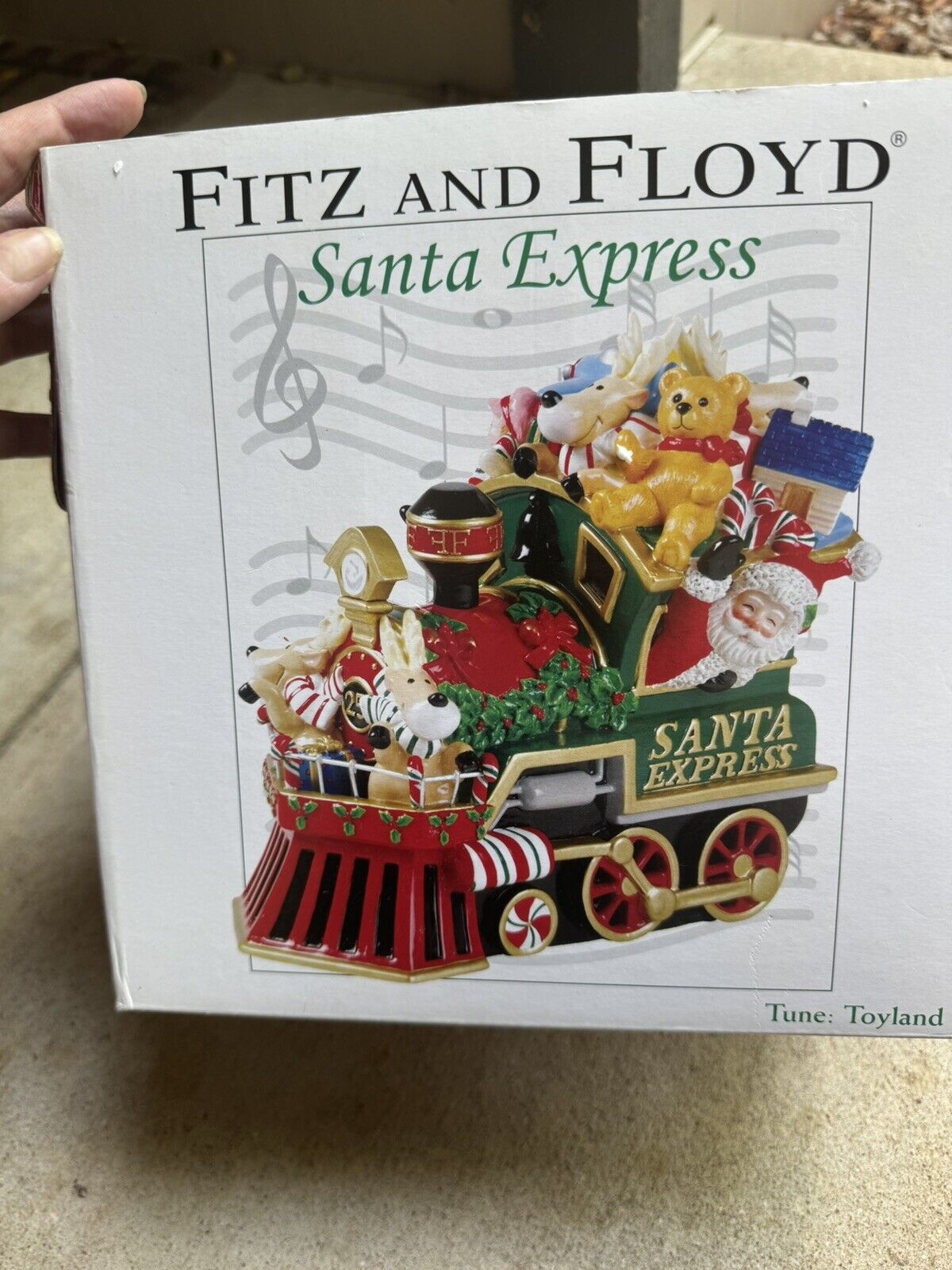 Fitz And Floyd Santa Express Music Box Plays Toyland 2007, Original Box & Foam