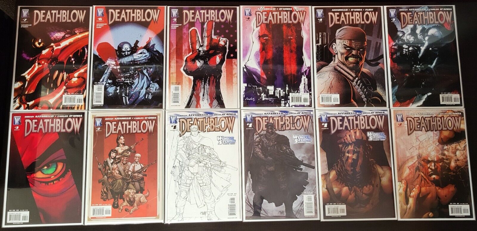 Deathblow #1 - #7 Plus Variants Sketch  DC Wildstorm Comics 2006/2007 Lot of 12