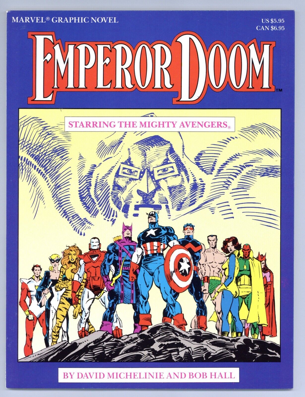 Marvel Graphic Novel 27 (VF+) Emperor Doom starring MIGHTY AVENGERS 1987 Y285