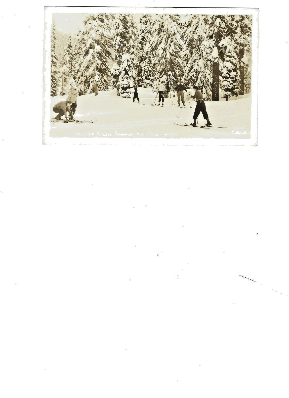 Vintage Real Photo Postcard - Snoqualmie Pass~ Washington State 1940's?