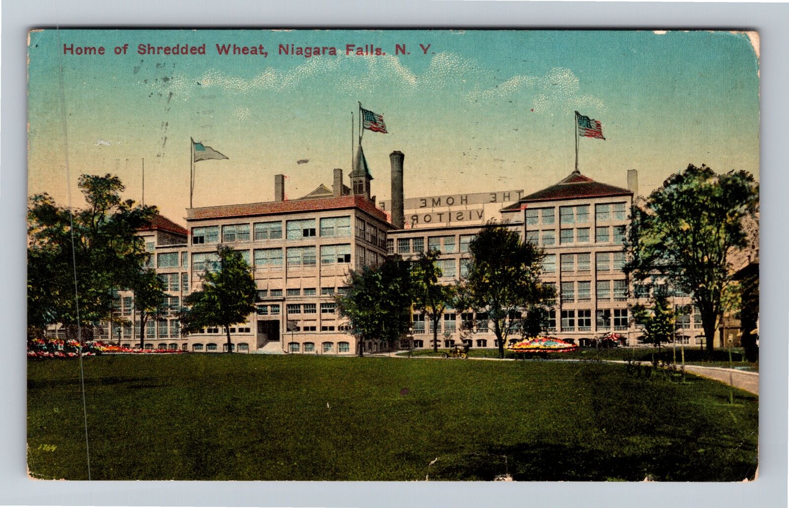 Niagara Falls NY-New York, Home Of Shredded Wheat, c1915 Vintage Postcard