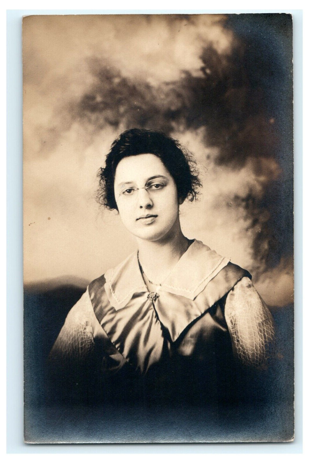 1918-1930 Prime Dugas Studio Woman Portrait Taftville CT Connecticut RPPC