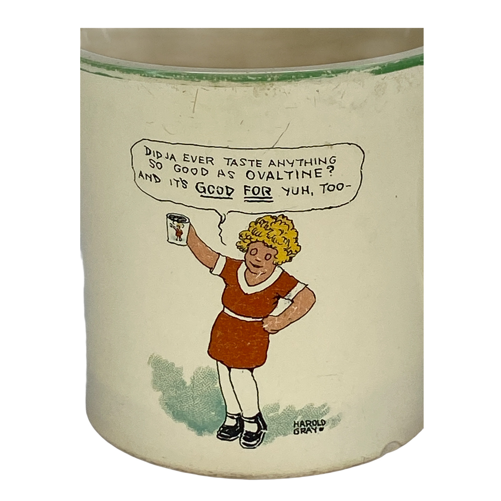 Vintage Little Orphan Annie Mug and Sandy 1930 to 1940 by Ovaltine
