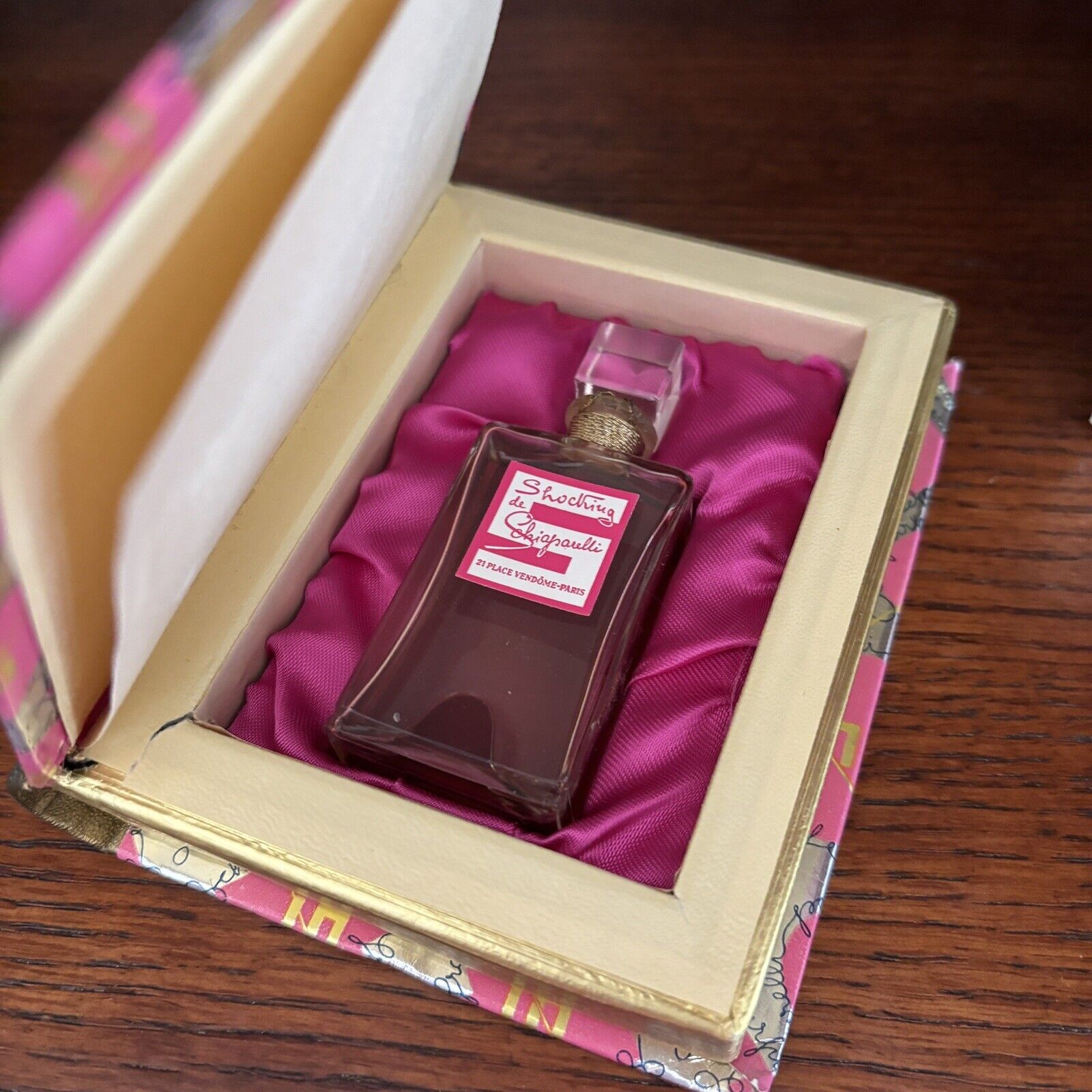 Shocking Schiaparelli Perfume Bottle Book Box Art Deco France c. 1930s Sealed